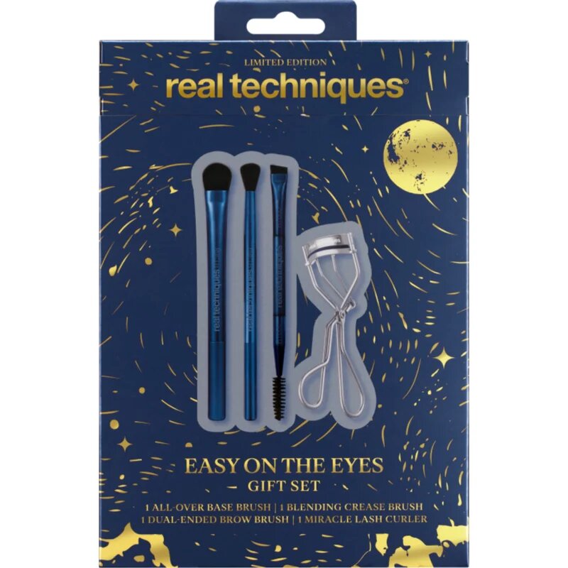 Real Techniques Holiday Easy On The Eyes sada štětců na líčení očí