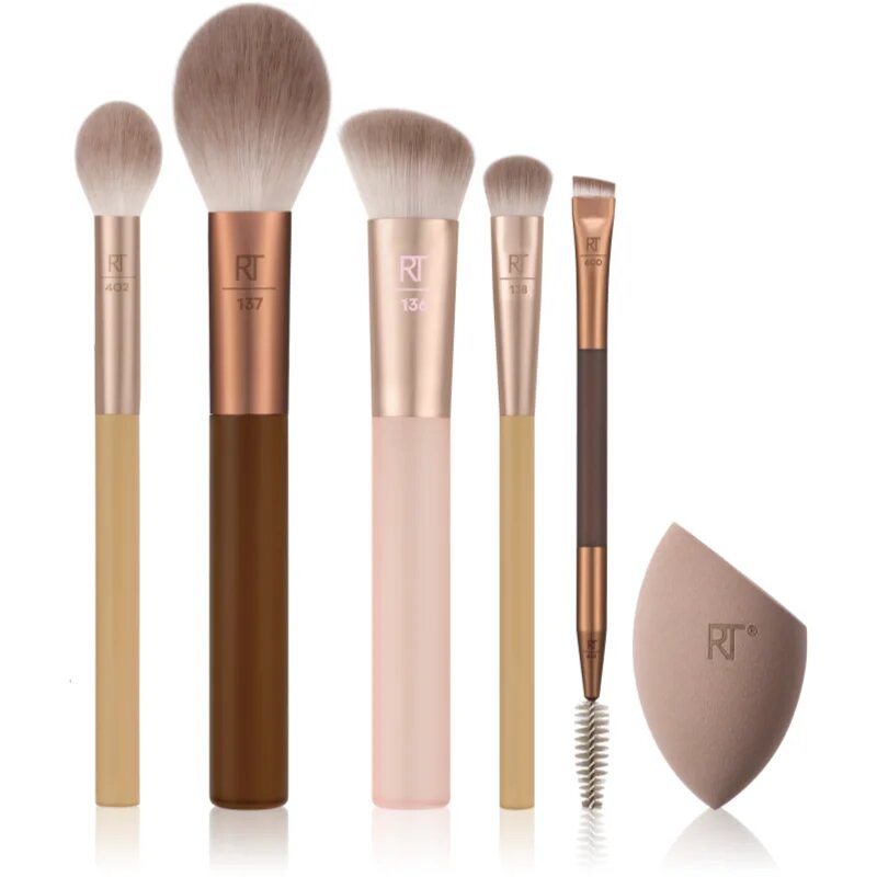 Real Techniques New Nudes Soft-Focus Face Set sada štětců