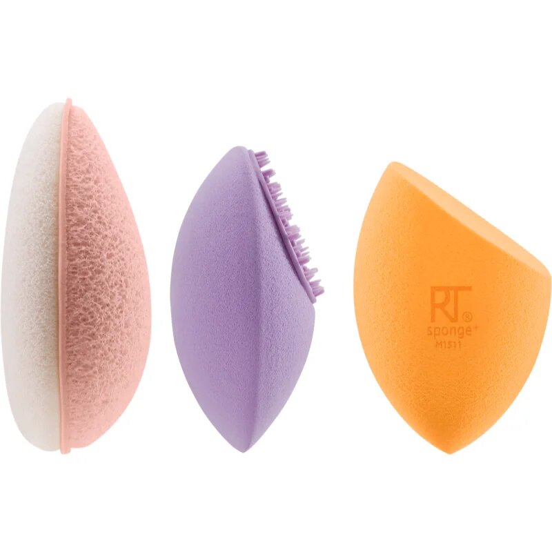 Real Techniques Sponge+ Glow Radiance sada aplikátorů pro perfektní vzhled