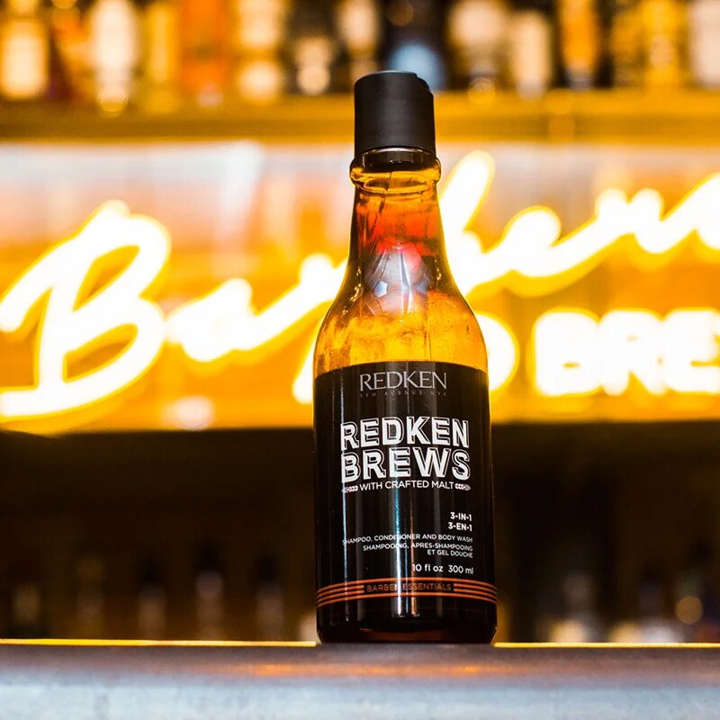 Redken Brews 3 v 1 šampon kondicionér a sprchový gel 300 ml