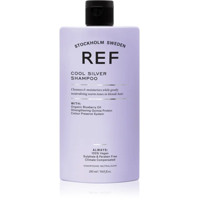 REF Cool Silver Shampoo stříbrný šampon neutralizující žluté tóny 285 ml