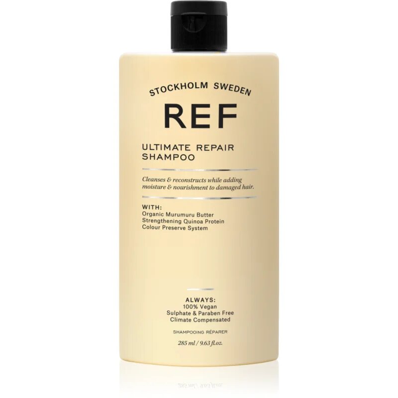 REF Ultimate Repair Shampoo šampon pro chemicky ošetřované a mechanicky namáhané vlasy 285 ml