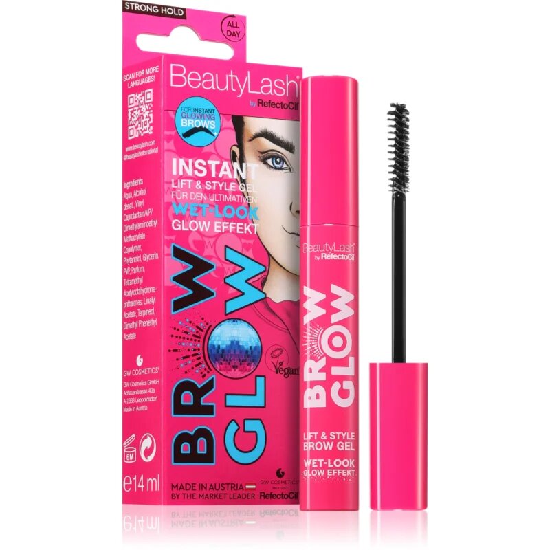 RefectoCil BeautyLash Brow Glow gel na obočí mokrý efekt 14 ml