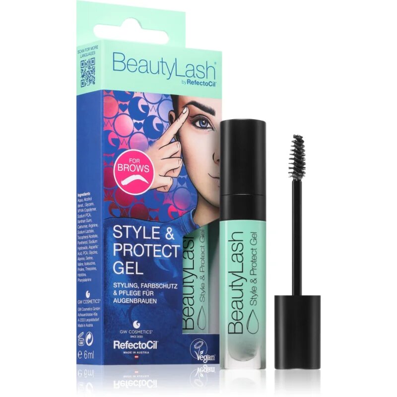 RefectoCil BeautyLash Style & Protect Gel fixační gel na obočí transparentní 6 ml