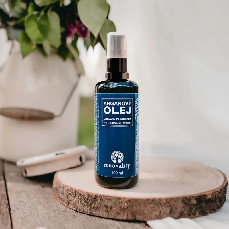 Renovality Original Series Arganový olej lisovaný za studena pleťový olej pro všechny typy pleti 100 ml