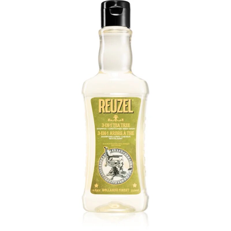 Reuzel Tea Tree 3 v 1 šampon kondicionér a sprchový gel pro muže 350 ml