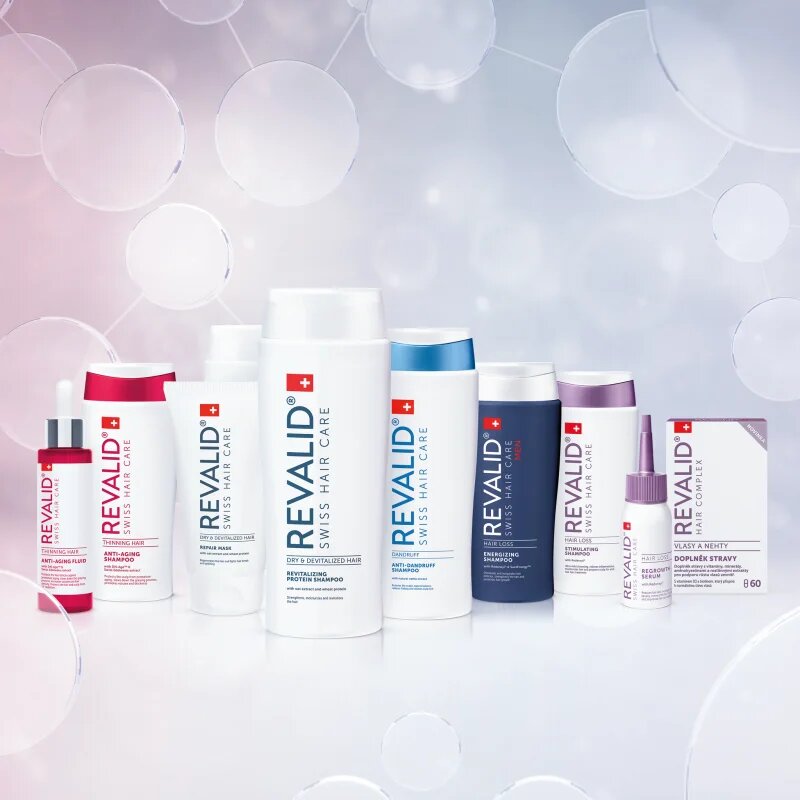 Revalid Hair Tonic energizující tonikum s kofeinem pro podporu růstu vlasů 4x30 ml