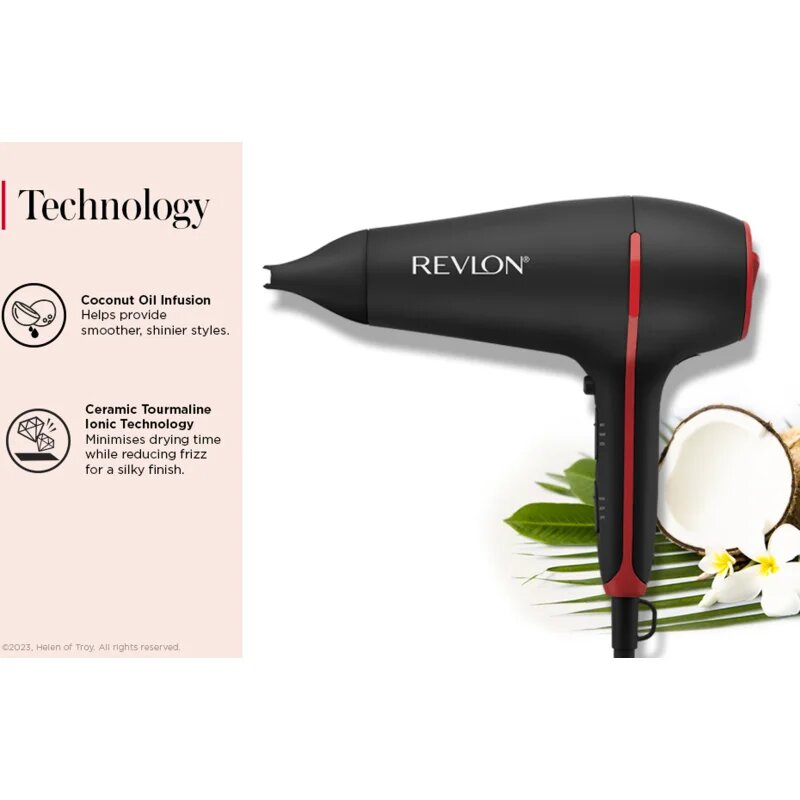 Revlon Beauty SmoothstayTM Coconut oil-infused Hair dryer fén na vlasy 1 ks
