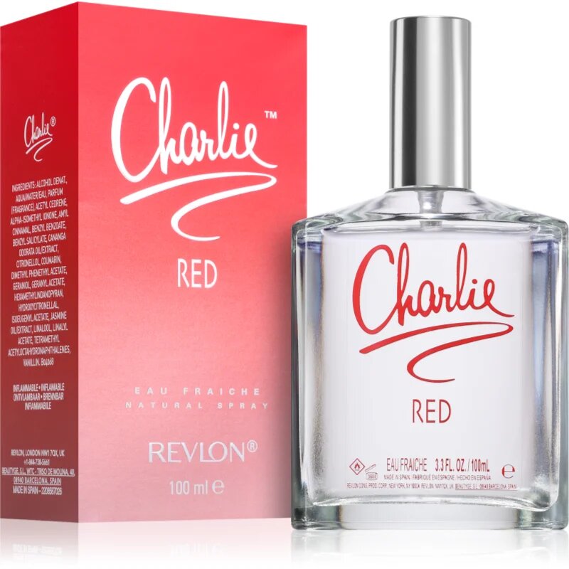 Revlon Charlie Red Eau Fraiche toaletní voda pro ženy 100 ml