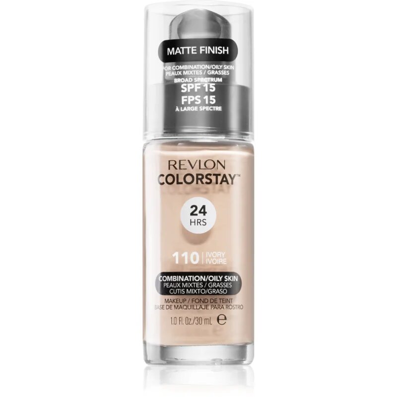 Revlon Cosmetics ColorStay™ SPF 15 dlouhotrvající matující make-up pro mastnou a smíšenou pleť odstín 110 Ivory 30 ml
