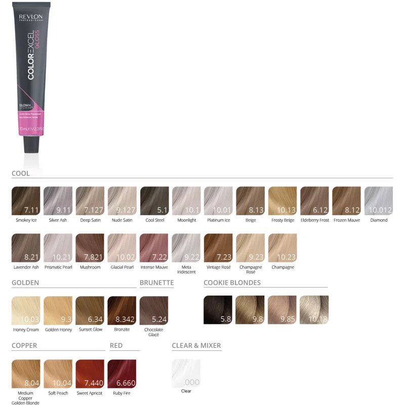 Revlon Professional Color Excel Acidic Gloss Treatment demipermanentní barva na vlasy bez amoniaku odstín transparent 000 70 ml