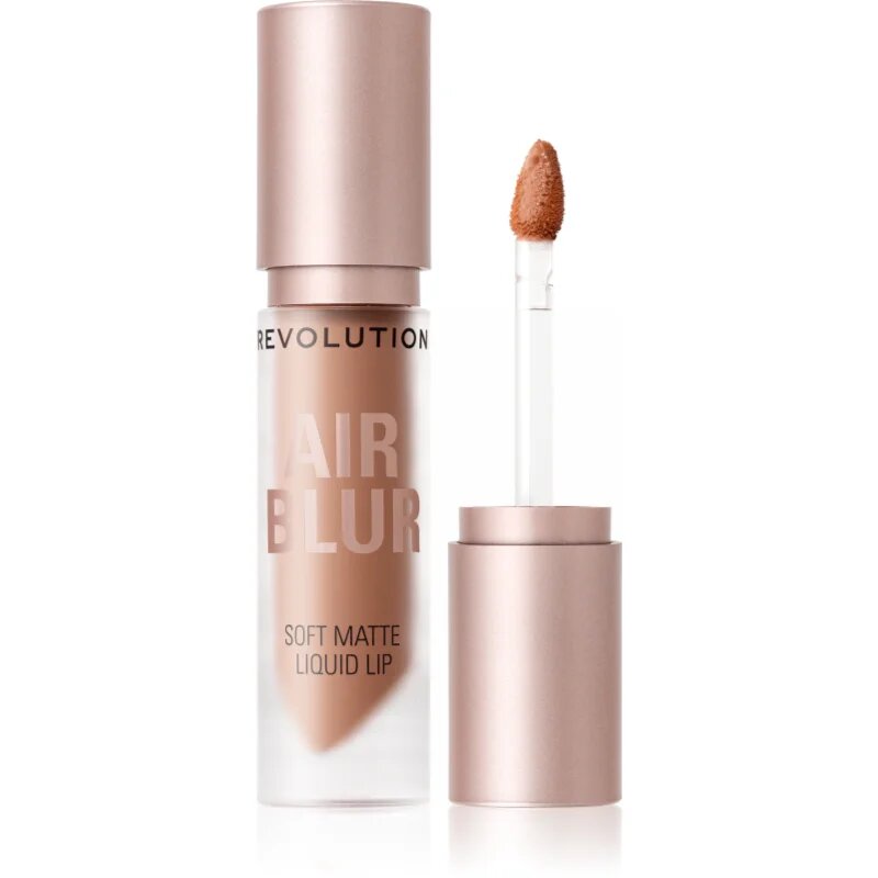 Revolution Air Blur Liquid Lipstick lehká tekutá matná rtěnka odstín Hazy 3.5 ml