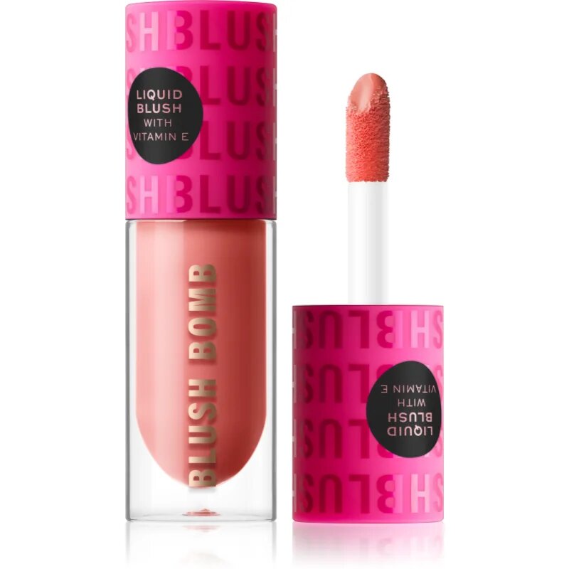Revolution Blush Bomb krémová tvářenka odstín Glam Orange 4.6 ml