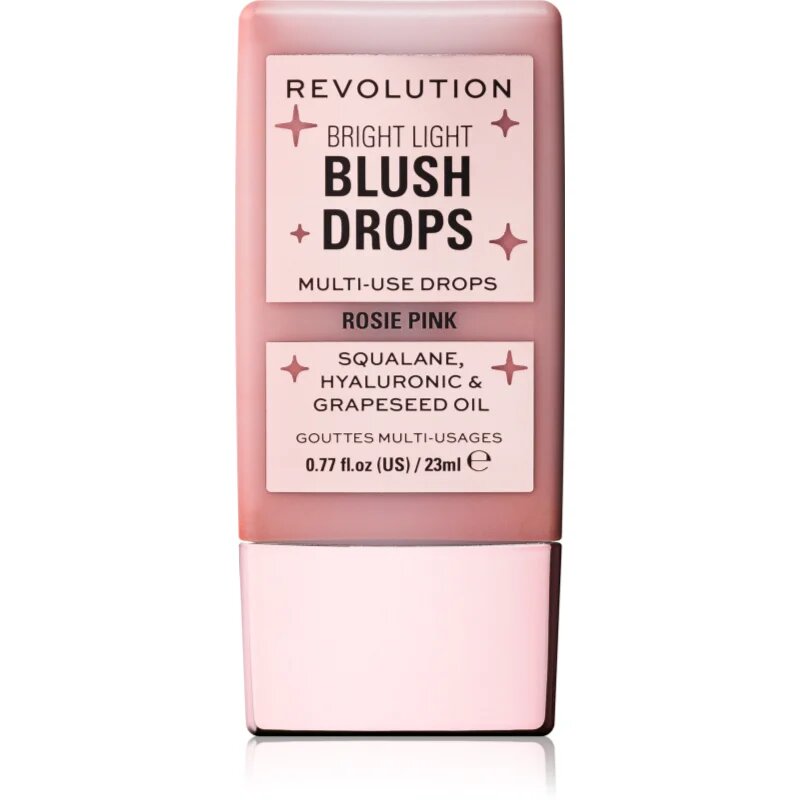Revolution Bright Light Blush Drops tekutá tvářenka odstín Pink Rosie 23 ml