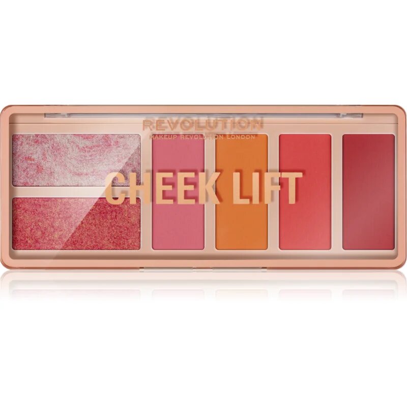 Revolution Cheek Lift paleta tvářenek odstín Pink Energy 6x1.8 g