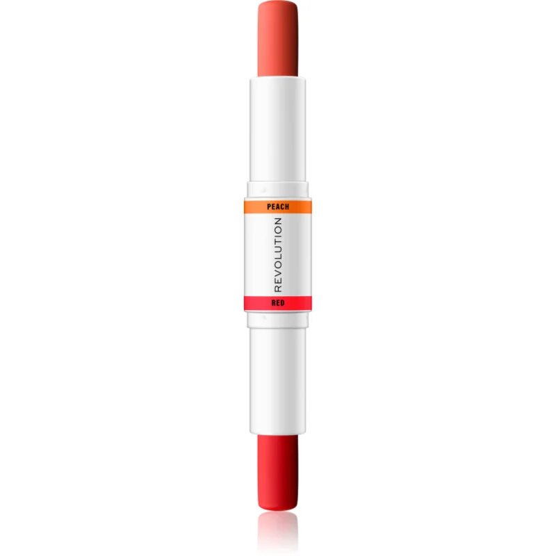 Revolution Colour Correcting korekční tyčinka pro sjednocení barevného tónu pleti odstín Red & Peach 2x4.3 g