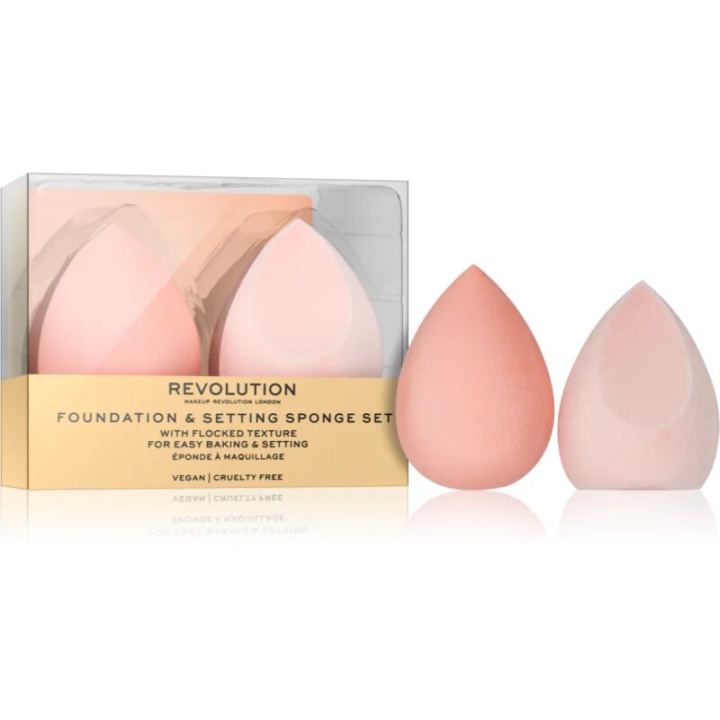 Revolution Conceal & Fix houbička na make-up 2 ks