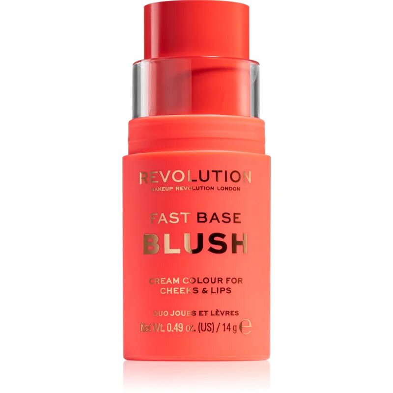 Revolution Fast Base tónovací balzám na rty a tváře odstín Bloom 14 g