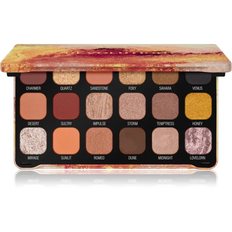 Revolution Forever Flawless paleta očních stínů odstín Bronze Temptation 18x1.1 g