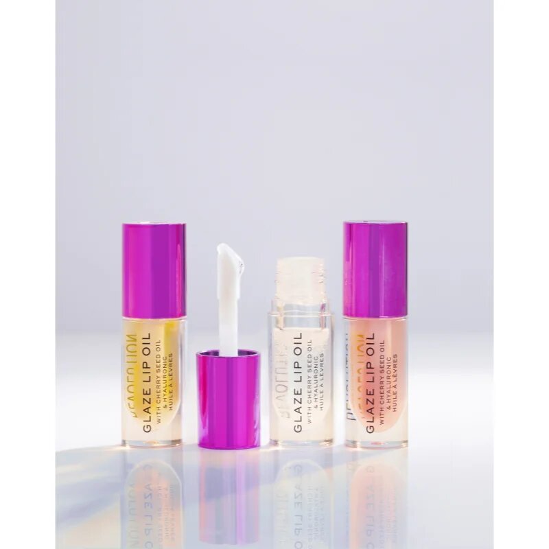 Revolution Glaze olej na rty odstín Glam Pink 4.6 ml