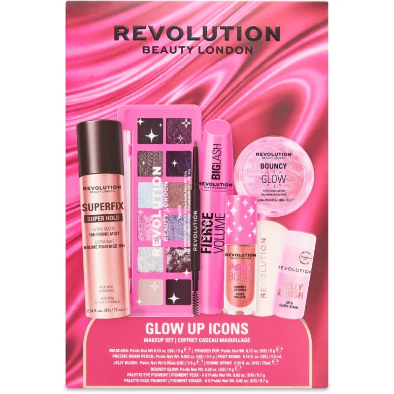 Revolution Glow Up Icons Set dárková sada na obličej 1 ks