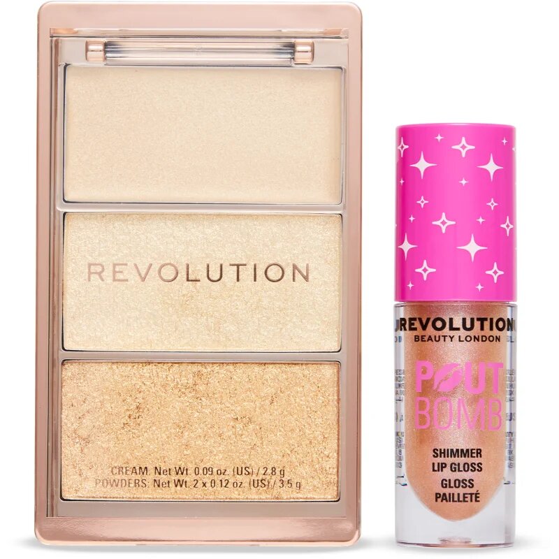 Revolution Golden Glam Duo dárková sada pro ženy 1 ks