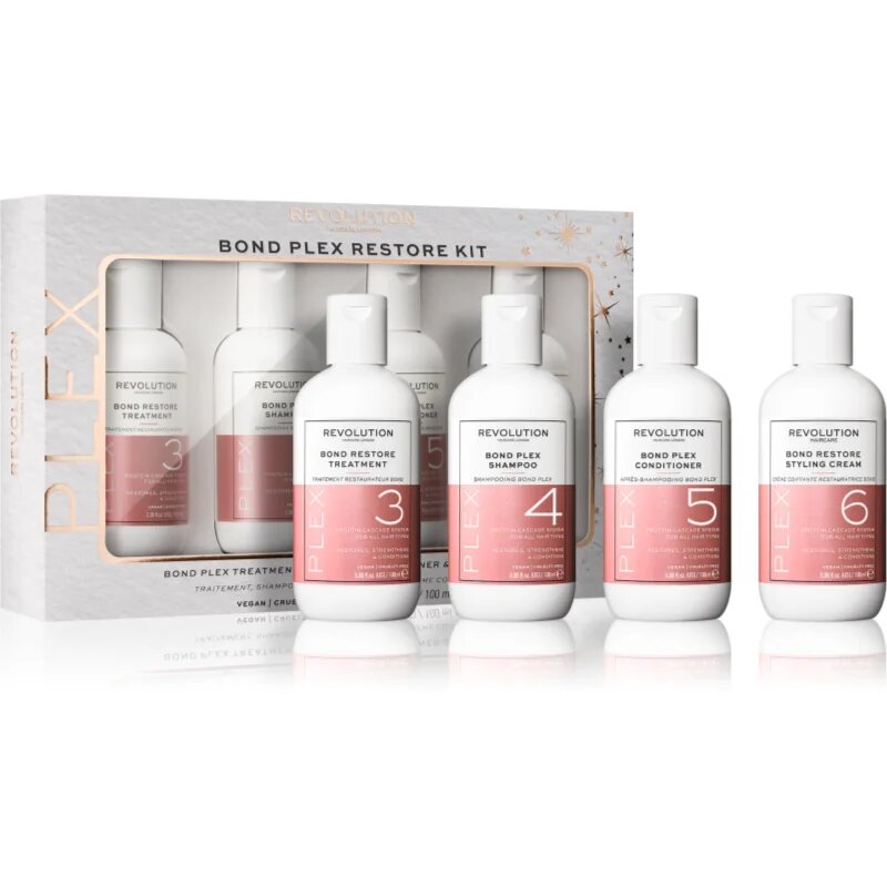 Revolution Haircare Plex Bond Restore Kit sada pro suché a poškozené vlasy
