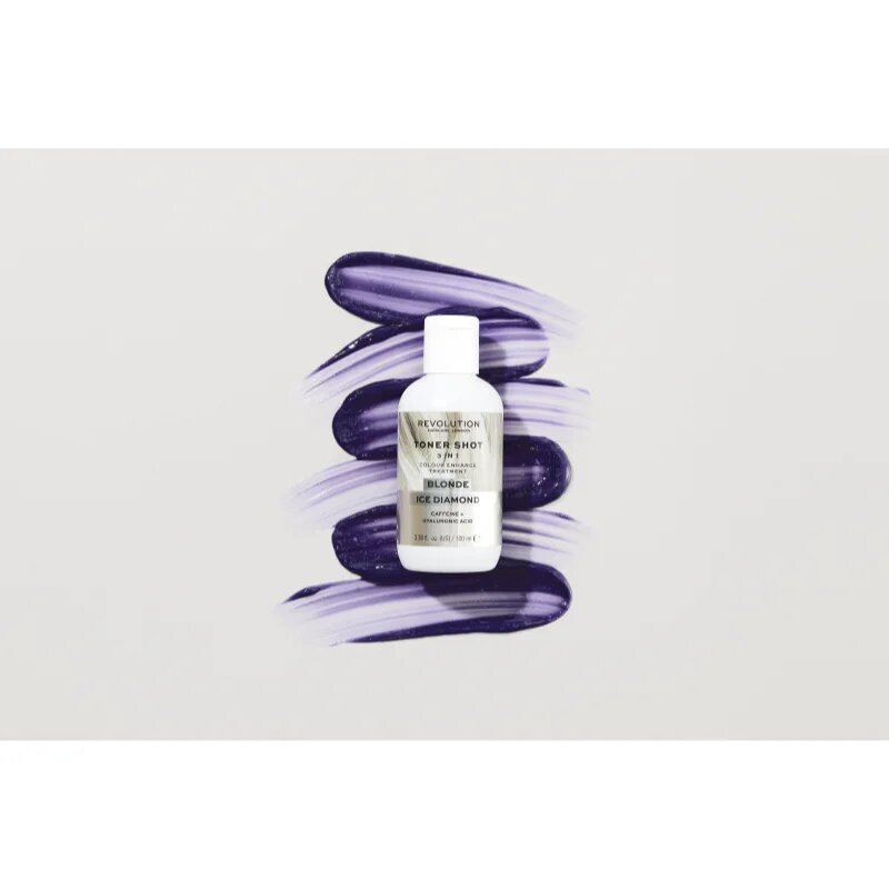 Revolution Haircare Toner Shot Blonde Ice Diamond vyživující tónovací maska 3 v 1 odstín Ice Diamond 100 ml