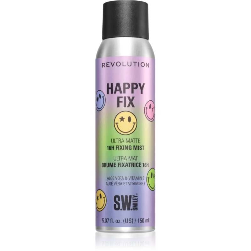 Revolution Happy Fix Ultra Matte 16h Fixing Mist fixační sprej na make-up 150 ml
