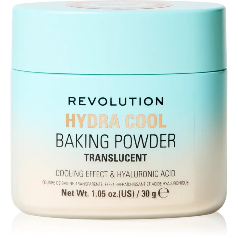 Revolution Hydra Cool Loose Baking Powder rozjasňující sypký pudr s chladivým účinkem 30 g