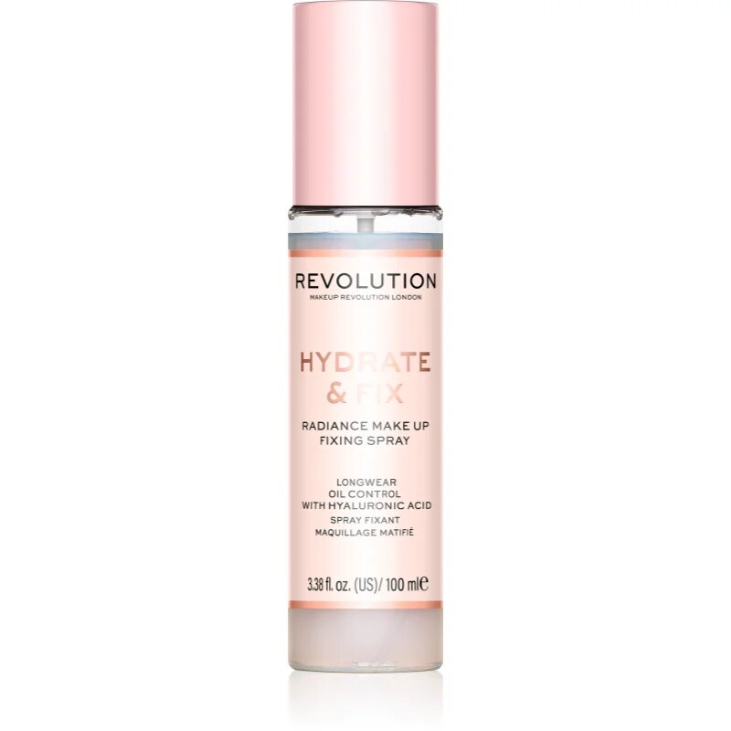 Revolution Hydrate & Fix fixační sprej na make-up 100 ml