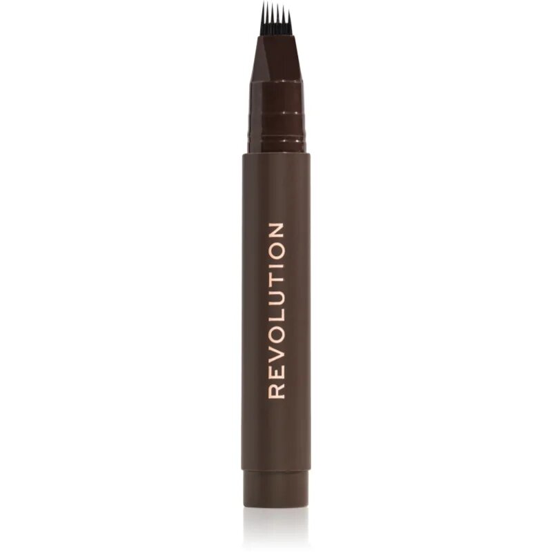 Revolution Instant Brow Hair fix na obočí odstín Dark Brown 1.8 ml