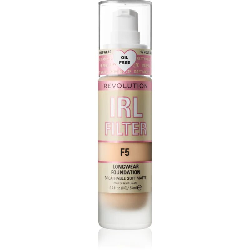 Revolution IRL Filter dlouhotrvající matující make-up odstín F5 23 ml