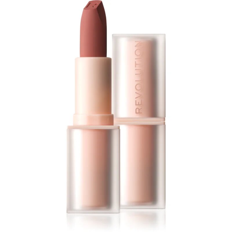 Revolution Lip Allure Soft Satin Lipstick krémová rtěnka se saténovým finišem odstín Brunch Pink Nude 3.2 g