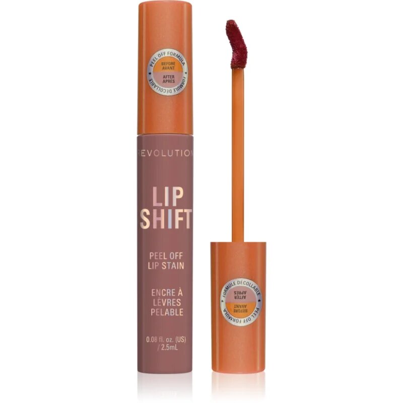 Revolution Lip Shift Peel Off Lip Stain barva na rty odstín Moonlight Nude 2.5 ml