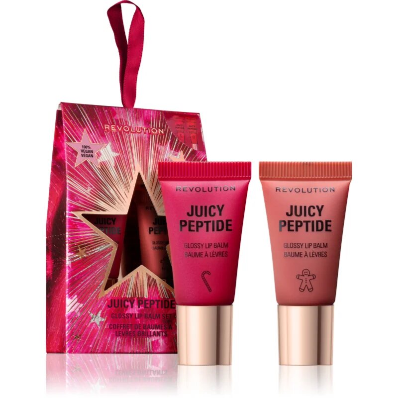Revolution Makeup set Juicy Peptide dárková sada na rty