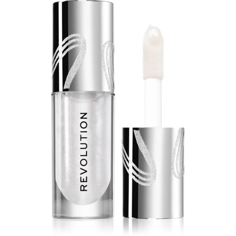 Revolution Metallic Muse Shimmer Bomb třpytivý lesk na rty odstín Frosted Muse 4.5 ml