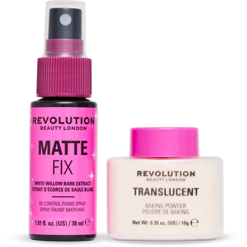 Revolution Mini Matte Fix Duo dárková sada na obličej pro ženy 1 ks