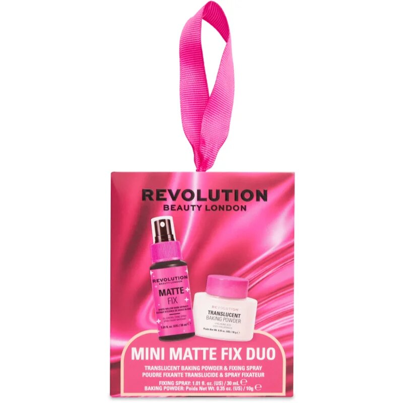 Revolution Mini Matte Fix Duo dárková sada na obličej pro ženy 1 ks