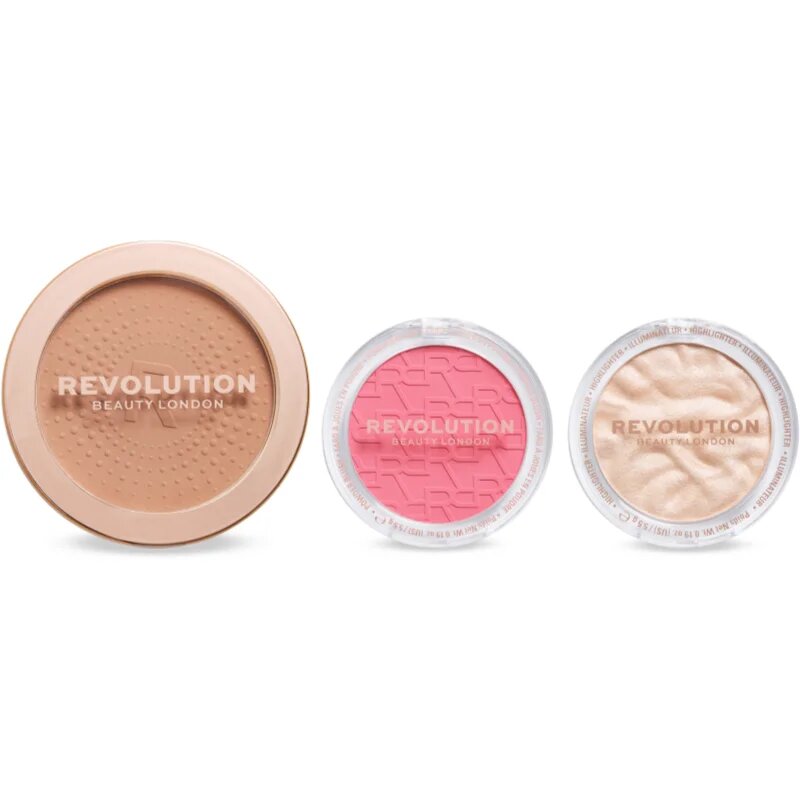 Revolution Party Glow Trio dárková sada pro rozjasnění pleti 1 ks