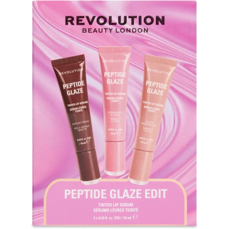 Revolution Peptide Glaze Edit dárková sada na rty 1 ks