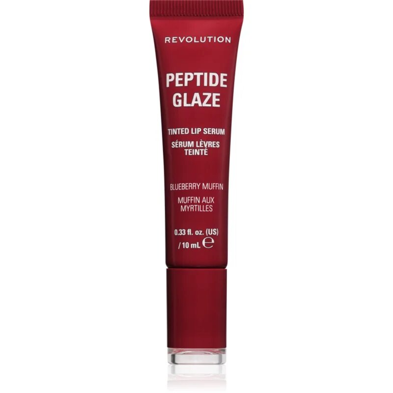 Revolution Peptide Glaze Tinted Lip Serum vyhlazující sérum na rty odstín Blueberry Muffin 1 ks