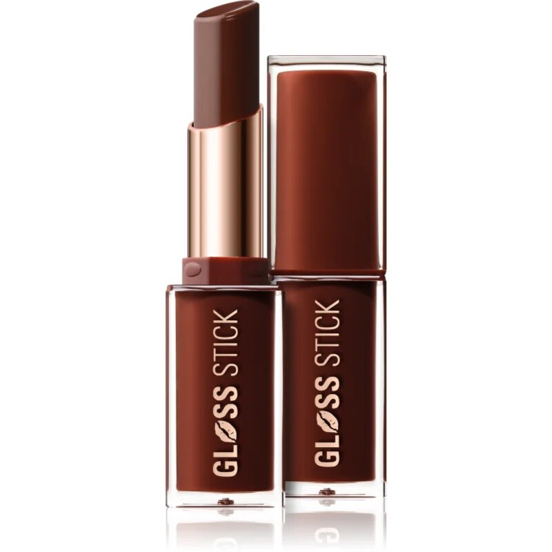 Revolution Pout Lip Gloss Stick hydratační lesklá rtěnka odstín Chocolate Ganache 3 g