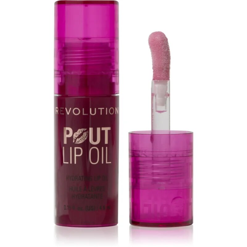 Revolution Pout Lip olej na rty s hydratačním účinkem odstín Bitten Cherry 4.6 ml