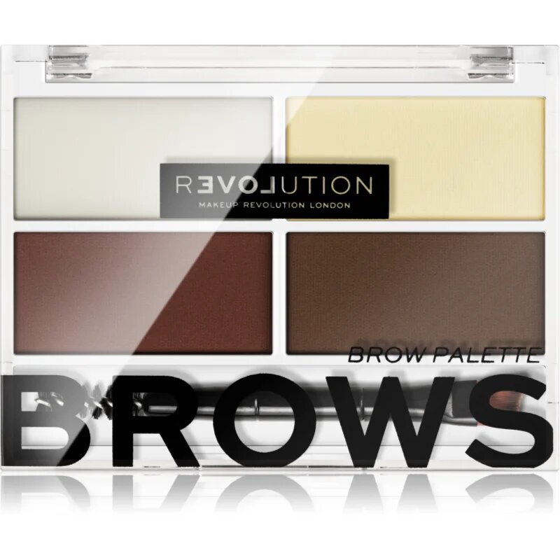 Revolution Relove Colour Cult paleta pro líčení obočí odstín Dark 32 g