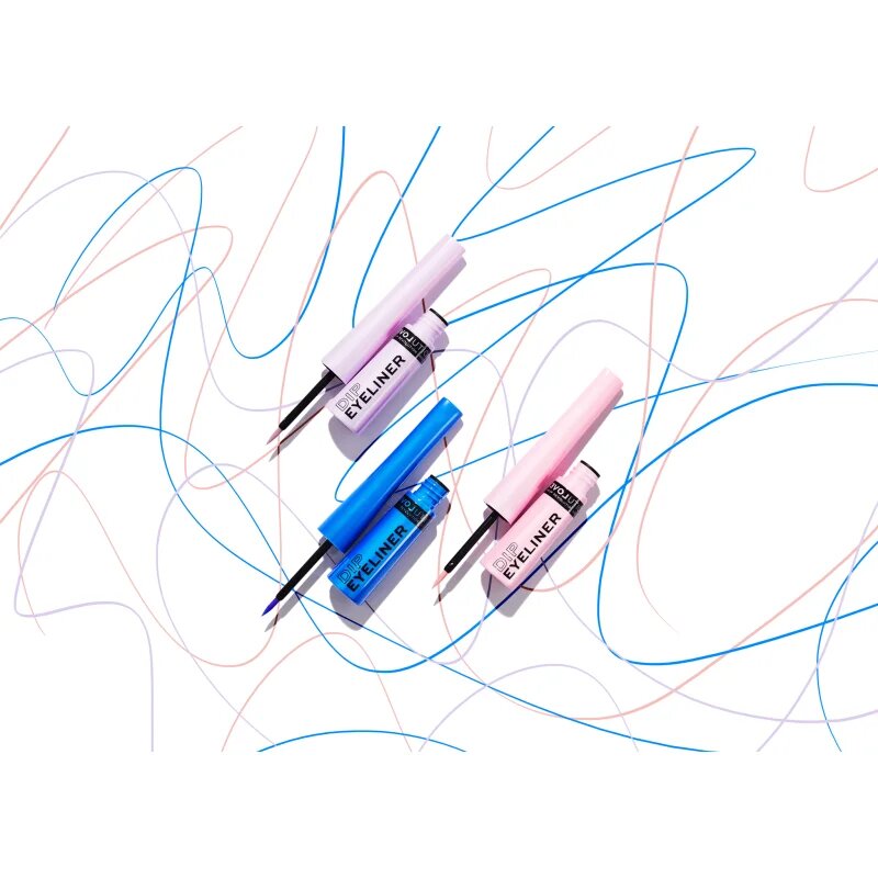 Revolution Relove Dip precizní tekutá oční linka odstín Blue 5 ml