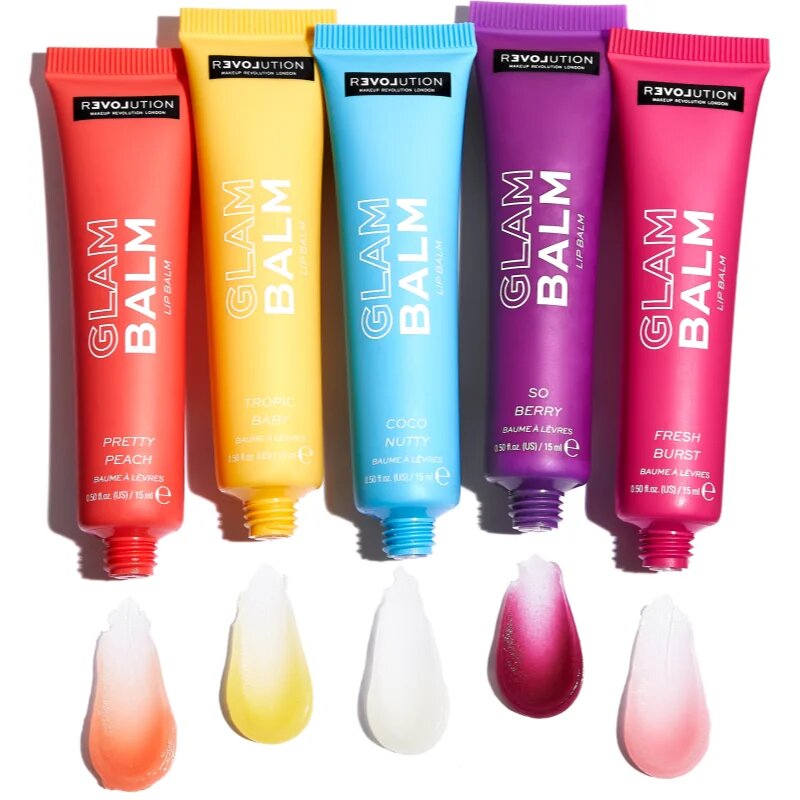 Revolution Relove Glam Balm výživný balzám na rty s vůní Fresh Burst Watermelon 15 g