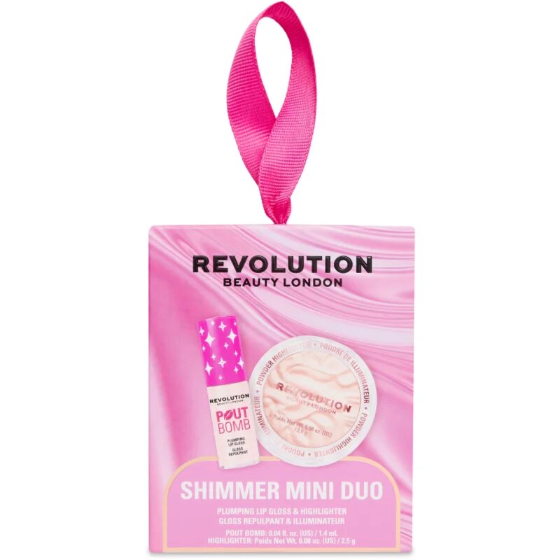 Revolution Shimmer mini Duo dárková sada s rozjasňujícím efektem pro ženy 1 ks