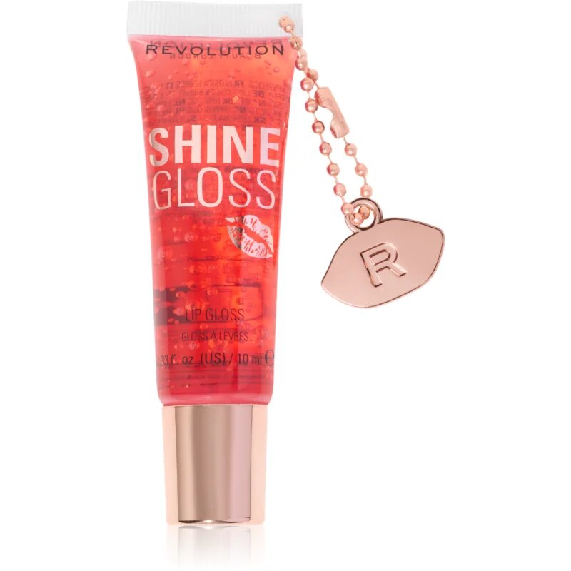 Revolution Shine Gloss lesk na rty odstín Peach Pop 10 ml