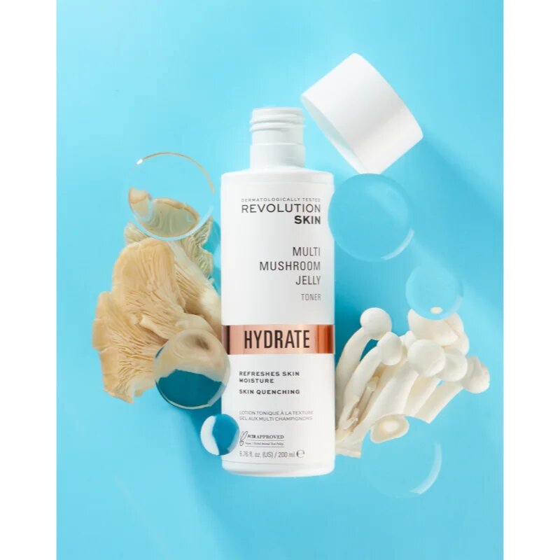 Revolution Skincare Multi Mushroom hydratační a vyživující tonikum 200 ml